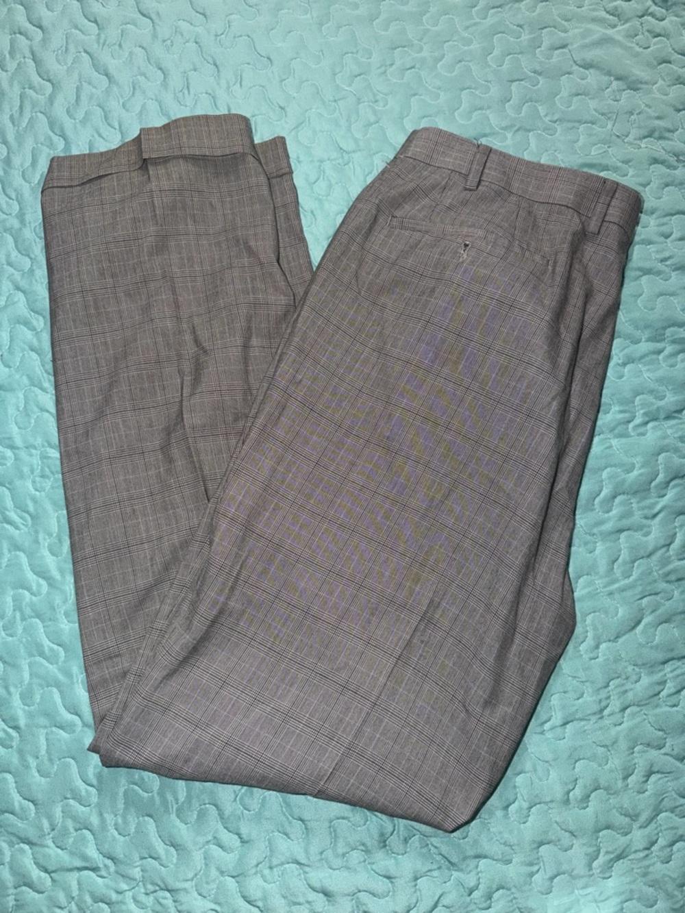 Mens Ralph Lauren Plaid Dress Pants Size 36x32
